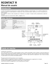 jcm-tech RCONTACT R Manual De Usuario