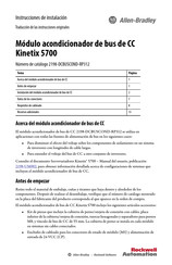 Allen-Bradley Kinetix 5700 Instrucciones De Instalación