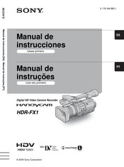 Sony HANDYCAM HDR-FX1 Manual De Instrucciones