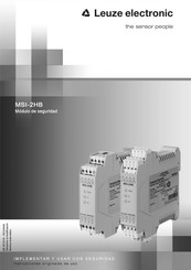 Leuze electronic MSI-2HB-01 Instrucciones Originales De Uso