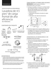 Insignia NS-FWM45W3 Guía De Instalación Rápida