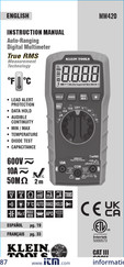 Klein Tools MM420 Manual De Instrucciones