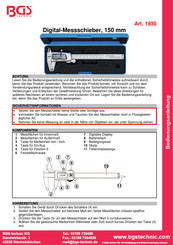 BGS technic 1930 Instrucciones De Uso