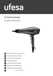 UFESA X-treme boost Manual De Instrucciones