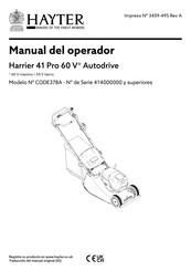 Hayter CODE378A Manual Del Operador