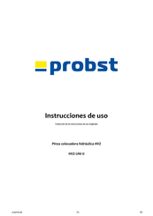 probst HVZ-UNI-II Instrucciones De Uso