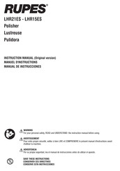 Rupes LHR15ES Manual De Instrucciones