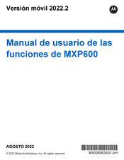 Motorola MXP600 Manual De Usuario