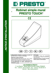 Presto TOUCH Instrucciones De Instalación