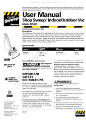 Shop-Vac Shop Sweep 405EDI Manual Del Usuario