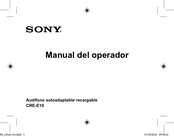 Sony CRE-E10 Manual Del Operador