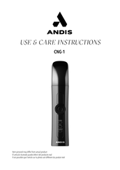 Andis CNG-1 Manual De Instrucciones