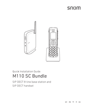 Snom M110 SC Bundle Guía De Instalación Rápida