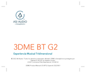 ASI Audio 3DME BT G2 Manual De Instrucciones