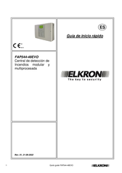 Elkron FAP544-48EVO Guia De Inicio Rapido