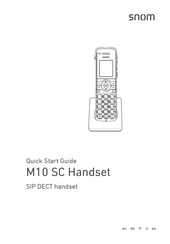 Snom M10 SC Handset Guia De Inicio Rapido