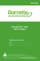 Barrette ELEVATION RAIL WITH CABLE Instrucciones De Instalación