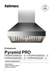 FALMEC Professional Pyramid PRO FPDPR36I9SS-3 Manual De Instrucciones
