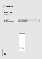 Bosch Tronic 1000T Instrucciones De Montaje Y De Uso