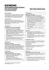 Siemens 6BK1932-0AA00-0AA0 Instrucciones De Servicio Resumidas