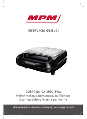 MPM MGO-39M Manual De Instrucciones