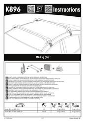 Yakima K896 Manual De Instrucciones