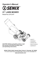 Senix LSPG-M7 Manual Del Operador