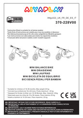 Aiyaplay 370-228V00 Manual De Instrucciones