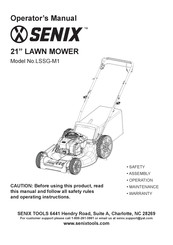 Senix LSSG-M1 Manual Del Operador