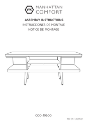 Manhattan Comfort 19600 Instrucciones De Montaje