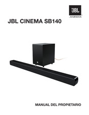 Harman JBL CINEMA SB140 Manual Del Propietário