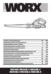 Worx WG549E.9 Traducción De Las Instrucciones Originales