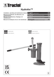 Tractel Hydrofor Traducción Del Manual Original