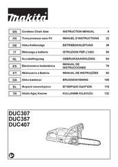 Makita DUC307 Manual De Instrucciones