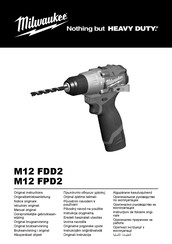 Milwaukee M12 FDD2 Manual Original