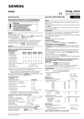 Siemens 3TF46 Instrucciones De Servicio