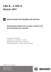 Becker M07 Instrucciones De Montaje Y De Servicio