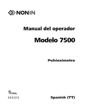 Nonin 7500 Manual Del Operador