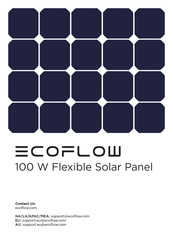 EcoFlow 100 W Flexible Solar Panel Manual De Instrucciones