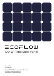 EcoFlow 100 W Flexible Solar Panel Manual De Instrucciones