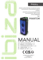 Ibiza sound PHANTOM Manual De Uso