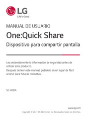 LG One:Quick Share Manual De Usuario