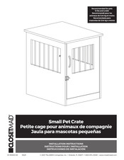 AMES ClosetMaid Jaula para mascotas pequenas Instrucciones De Instalación