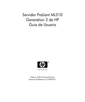 HP ProLiant ML310 Guía De Usuario