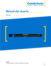 Cambrionix TS3-16 Manual Del Usuario