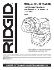 RIDGID R859 Manual Del Operador