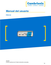 Cambrionix PDS-C4 Manual Del Usuario