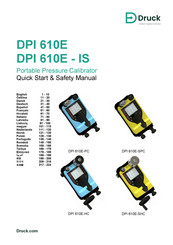 Druck DPI 610E Manual De Inicio Rápido