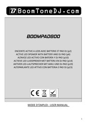 BoomToneDJ BOOMPAD800 Manual Del Usuario