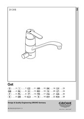 Grohe Get 31 315 Manual Del Usuario